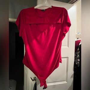 Red bodysuit